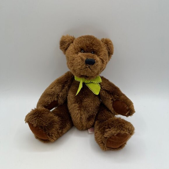 PBC International Brown Teddy Bear w/ Bow 9" Plush Stuffed Animal - Picture 1 of 5